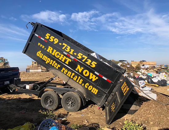 Process of renting a 12-yard dumpster